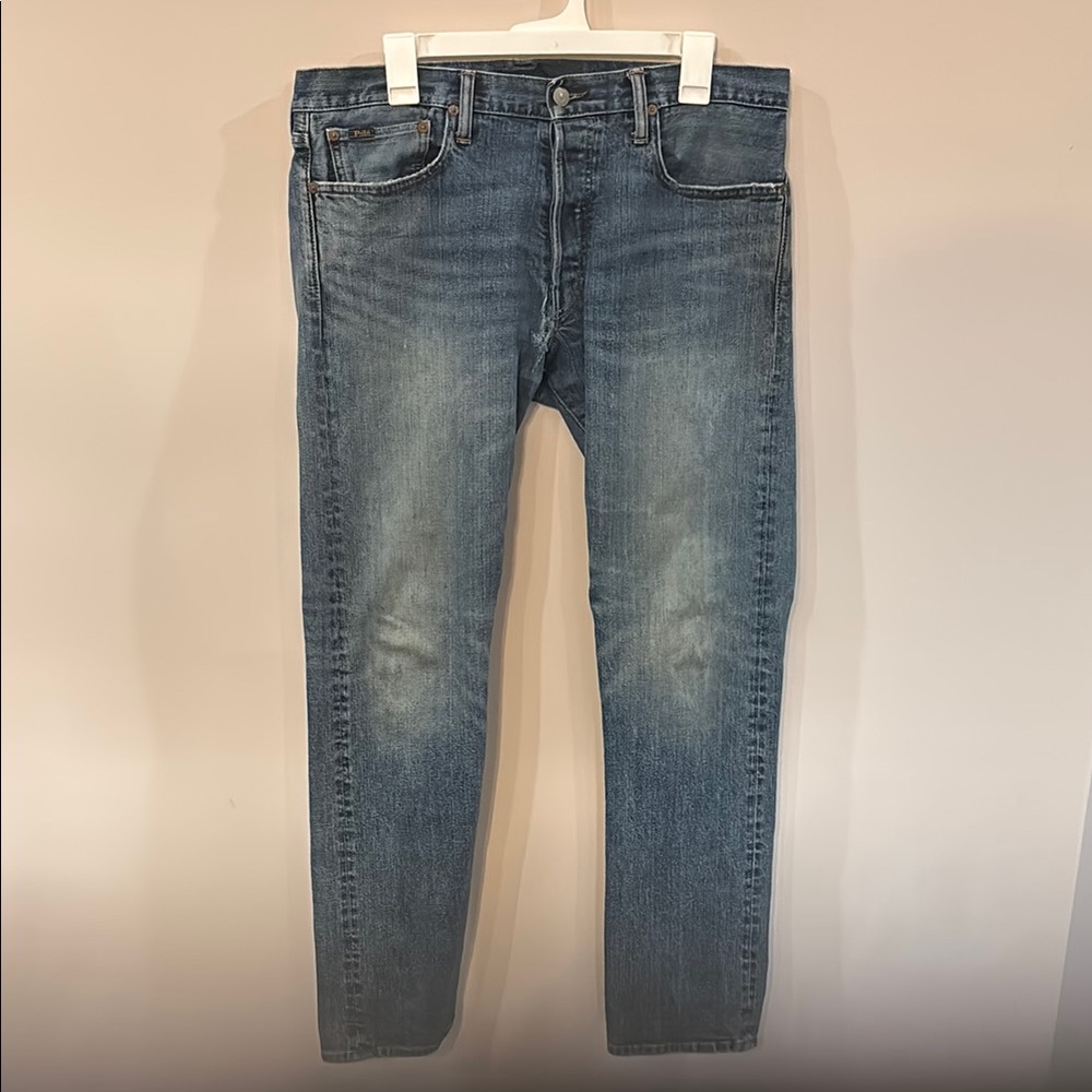 Polo Ralph Lauren Slim Blue Jeans Button Fly Men's 34x32
